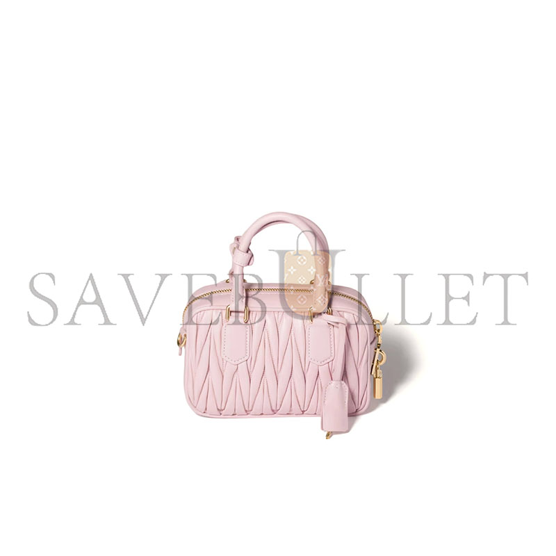 M1v M1v arcadie matelassÉ nappa leather bag 5bb123 (19*13*6cm)